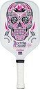 Vulcan  Paddle Candy Sugar Skull Pickleball Paddle  Hybrid Performance  Polypropylene Core  USAP Approved  White Sugar Skull