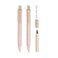 U Brands Cambria Mechanical Pencils Set of 2 Blush Pink Soft Touch Medium 07 mm Point Lead and Eraser Refills