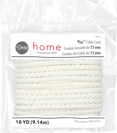 Dritz Home 44245 Cable Cord 932 x 10Yards Size 200  White
