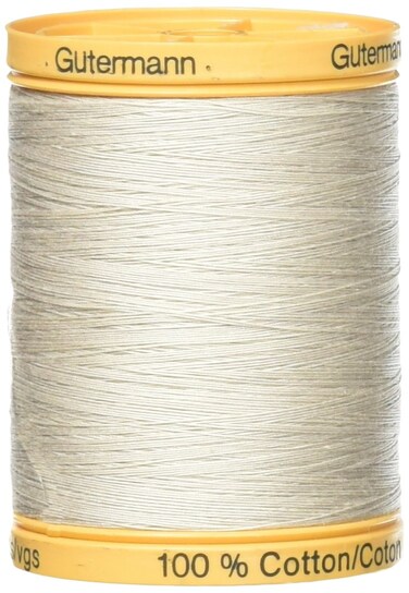Gutermann Natural Cotton Thread 800m875yds Sandy Grey
