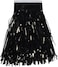 Packaged 1Ply Black Metallic Fringe Drape