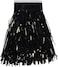 Packaged 1Ply Black Metallic Fringe Drape