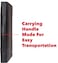 Caseit Executive Zipper Padfolio with Removable 3Ring Binder and Letter Size Writing Pad Pebbled Faux Leather Black PAD40