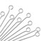 200pcs Silver Plated Loop Pins 21GA 1535mm Jewelry Making