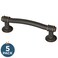 Franklin Brass Nautical 5Pack Cabinet Handles 3 Hole to Hole Bronze wCopper Highlights Kitchen Cabinet Pulls Drawer Handles Cabinet Hardware Dresser Drawer Pulls P18639KVBCB