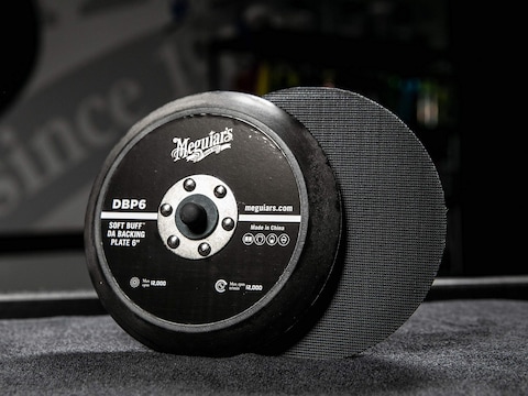 Meguiars 6 Soft Buff DA Backing Plate DBP66 Inch Backing Plate Hook and Loop for Machine Polishing with Foam and Microfiber Discs Professional DA Polisher Backing Plate 1 Backing Plate