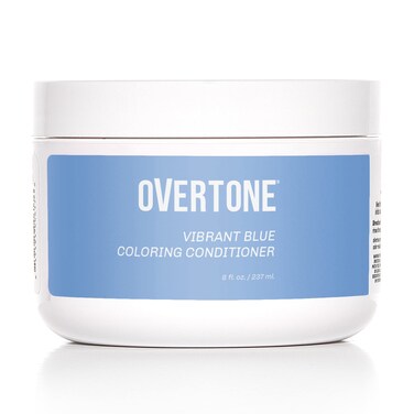 oVertone Haircare Color Depositing Conditioner  8 oz Semi Permanent Hair Tint with Shea Butter  Coconut Oil  Vibrant Blue Vegan CrueltyFree