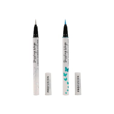 Profusion Cosmetics Empowered Butterfly Dazzling Wings Liquid Shimmer Eyeliner Quickdry Waterproof Sparkling Linears Flexible brush for easy and precise application Take Flight