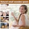 Hefild 7 PCS Small Wooden Spoons 58 Inch Honey Spoons for Tea Hardwood Wooden Honey Teaspoon for Coffee Little Tiny Wood Spoons Bamboo Table Spoon for stirring Wooden Spoons for Utensils Set