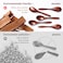 Hefild 7 PCS Small Wooden Spoons 58 Inch Honey Spoons for Tea Hardwood Wooden Honey Teaspoon for Coffee Little Tiny Wood Spoons Bamboo Table Spoon for stirring Wooden Spoons for Utensils Set