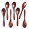 Hefild 7 PCS Small Wooden Spoons 58 Inch Honey Spoons for Tea Hardwood Wooden Honey Teaspoon for Coffee Little Tiny Wood Spoons Bamboo Table Spoon for stirring Wooden Spoons for Utensils Set