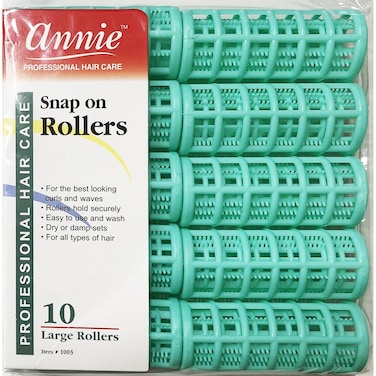 Annie 88 inch Snap On Rollers 10 Pack Green