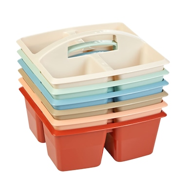 Really Good Stuff 4Compartment Caddies  Boho 6 Pack  Classroom Organization