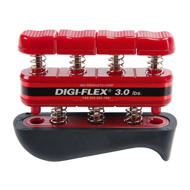 DigiFlex100741 Cando Hand and Finger Exercise System Red 3 lbs Resistance