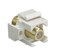 Legrand  OnQ F Keystone Connector Recessed Keystone Coax Insert NickelPlated 1GHz Keystone F81 Coupler Keystone Insert White 50 Count WP3781WH50