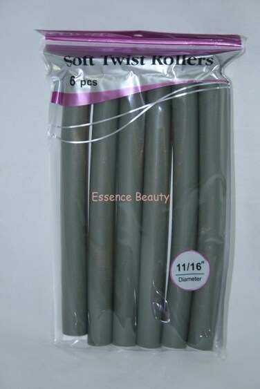 Annie 01204 Soft Twist Rollers Gray 6 Count