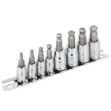Powerbuilt 642403 Metric Wobble Ball Hex Bit Set 8Piece