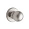 Kwikset Polo Dummy Door Knob Single Sided Handle for Closets French Double Doors and Pantry Satin Nickel NonTurning Interior PushPull Door Knob with Microban Protection