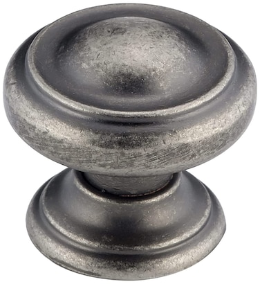 Richelieu Hardware BP8632142 Sutton Collection 1 316inch 30 mm Pewter Traditional Cabinet and Drawer Knob for Kitchen Bathroom and Furniture