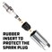 Powerbuilt 38Inch Drive Spark Plug Socket Set 6 Point Deep Thin Wall 5 Piece Metric and SAE  640855 Grey
