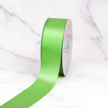 Creative Ideas PSF1102556 Solid Satin Ribbon 11250 yd Apple Green
