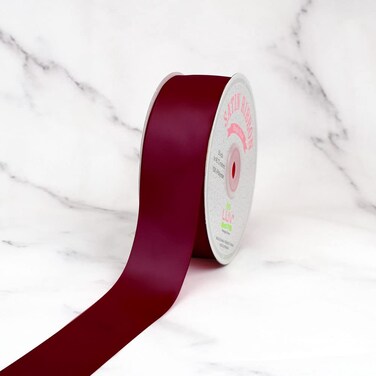 Creative Ideas Solid Satin Ribbon 11250 yd Wine