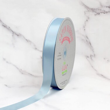 Creative Ideas PSF0708305 Solid Satin Ribbon 78100 yd Light Blue