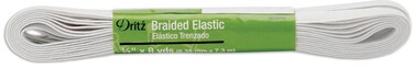 Dritz Braided Elastic 14X8ydWhite
