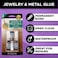 Aleenes 94830 Jewelry  Metal Glue 3Pkg 1oz