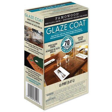 Famowood 5050060 Glaze Coat Epoxy Adhesive Kit  Pint Clear