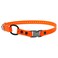 Educator Quick Snap Bungee Dog Collar Biothane Waterproof Odorproof Easy Connect and Disconnect Clasp and D Ring with Comfort Bungee Loop Adjustable for Custom Fit 34Inch Orange