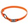 Educator Quick Snap Bungee Dog Collar Biothane Waterproof Odorproof Easy Connect and Disconnect Clasp and D Ring with Comfort Bungee Loop Adjustable for Custom Fit 34Inch Orange