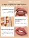 SHEGLAM 2 In 1 Matte Lip Liner and Long Lasting Lipstick Set Makeup  Deep Caramel