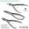 Nail Clippers by Blizzard 3Piece German Forged Podiatry Tool Kit Concave Arrow and Flame Nippers for Thick and Ingrown Toe Nails