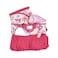 ADORA Baby Doll Diaper Bag with Sturdy Straps Includes Changing Mat and 2 Doll Diapers Fits 13 Dolls Birthday Gift for Ages 3  Pink Flower Power