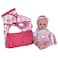 ADORA Baby Doll Diaper Bag with Sturdy Straps Includes Changing Mat and 2 Doll Diapers Fits 13 Dolls Birthday Gift for Ages 3  Pink Flower Power