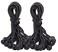 Kotap BB9B Ball Bungee Cord HeavyDuty  Versatile Indoor  Outdoor Tarp TieDown Organize  Secure 9Inch Black 50 Pack