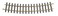 Bachmann Industries Large G Scale Universal Brass Track with 5 Diameter Curve 12 per Box