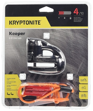 Kryptonite 000877 Keeper 5s Black Chrome Disc Lock one Size
