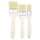 Pebeo 950450 White Bristle Spalter Brushes 3Pack