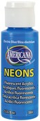 DecoArt Americana Neons Paint 2Ounce Electric Blue