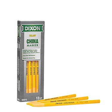 CHINA MARKERS  YELLOW  12PKG