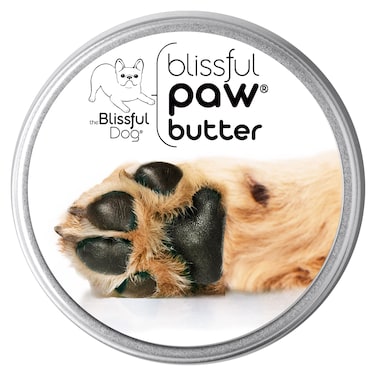 The Blissful Dog Paw Butter Moisturizer for Dry Paw Pads Softens and Protects a Rough Paw in Winter Versatile LickSafe Dog Paw Pad Balm 1 oz