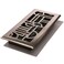 Dcor Grates ADH212NKL Art Deco Floor Register 2x12 Inches Brushed Nickel 1 Pack