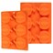Webake Pumpkin Cake Molds Silicone Pumpkin Cake Pan 6Cavity Pumpkin Mold for Baking Cupcake Chocolate Pack of 2