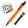 Rite in the Rain Weatherproof Mechanical Pencil Orange Barrel 13mm Dark Lead 12 lead refills No OR15