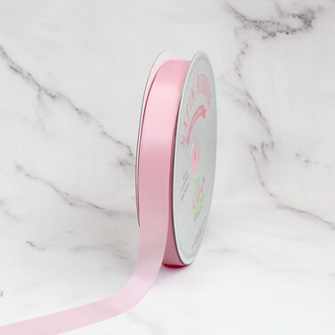 Creative Ideas PSF0708117 Solid Satin Ribbon 78100 yd Light Pink