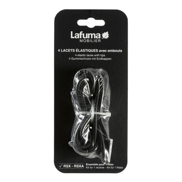 Lafuma Replacement Laces for RClip Recliners  Black AccessoryReplacement Only
