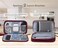 CAOODKDK Electronics Accessories Organizer Pouch Bag Travel Universal Organizer for Cable Charger Phone SD Card Business Travel Gadget Bag Wine Red