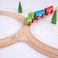 Bigjigs Rail Wooden Track Double Curved Turnouts 2 pk  Compatible with Bigjigs Train Sets and Most Wooden Train Set Brands Quality Bigjigs Train Accessories